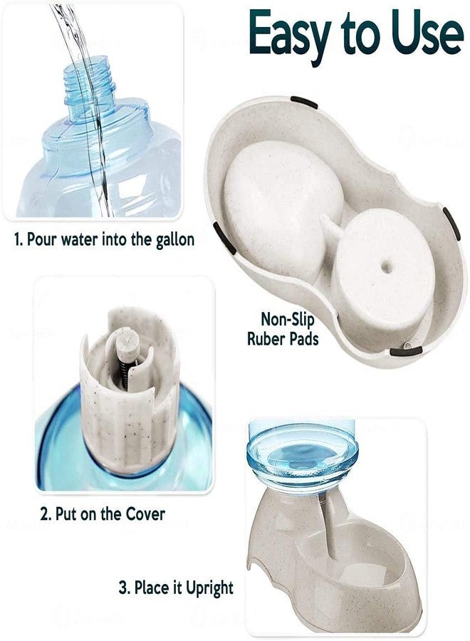 Bosig Automatic Pet Water Dispenser, Self-Dispensing Gravity Plastic Pet Feeder Waterer Feeding Bowl For Cat Dog Drinking Water/Automatic Feeding Pet Supplies, 3.8L Large Capacity, Multi Color - Image 3